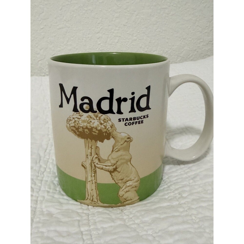 New Starbucks Madrid City Mug Global Collectors Coffee Cup 16 ozs  2016